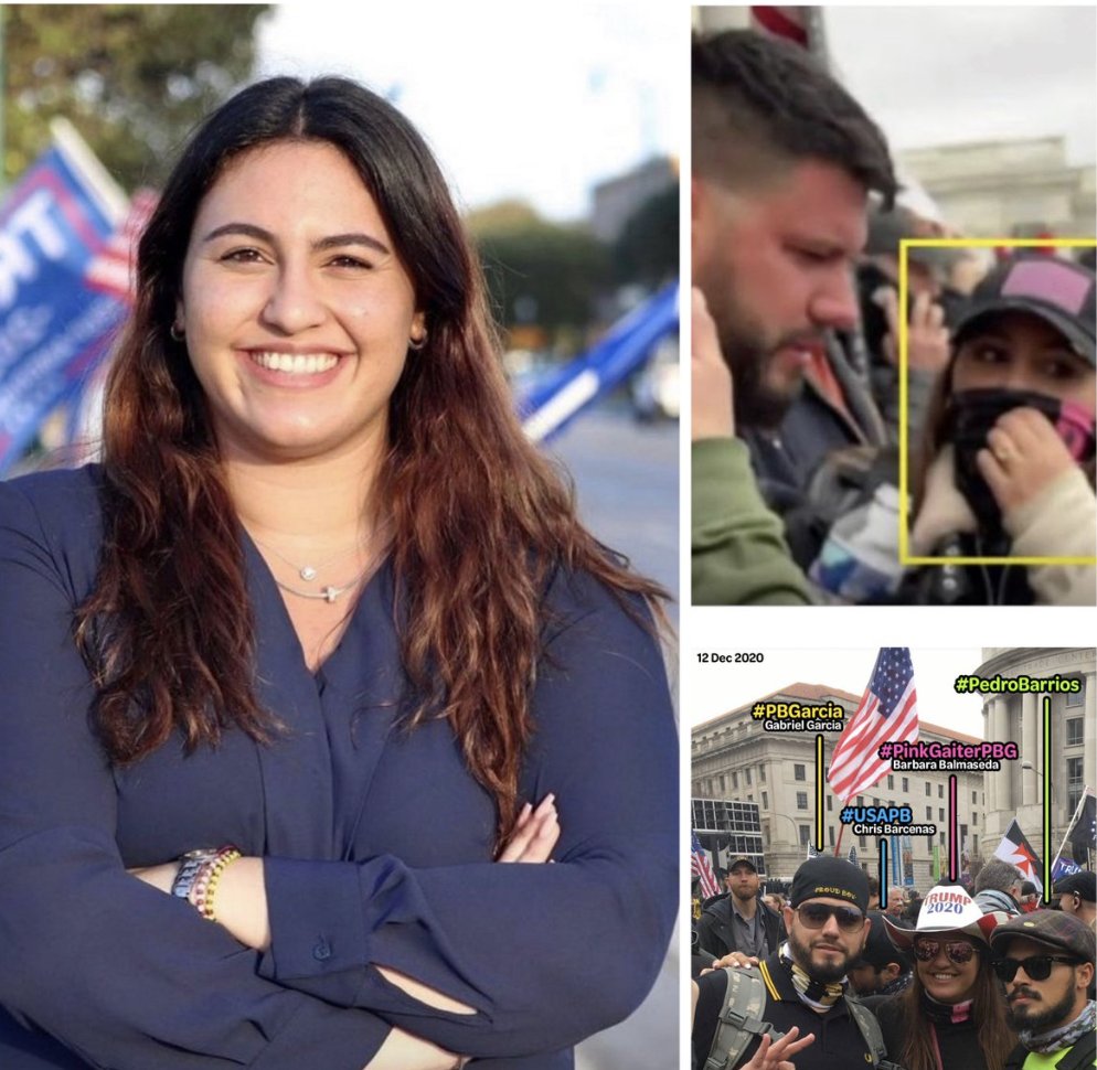 MAGA South Florida GOP strategist and Marco Rubio intern Barbara 'Barby' Balmaseda was arrested last week for her role on January 6th.

Dumbass Mike Johnson didn't blur out her face in time and she was spotted by Sedition Hunters and reported to the FBI 🤣