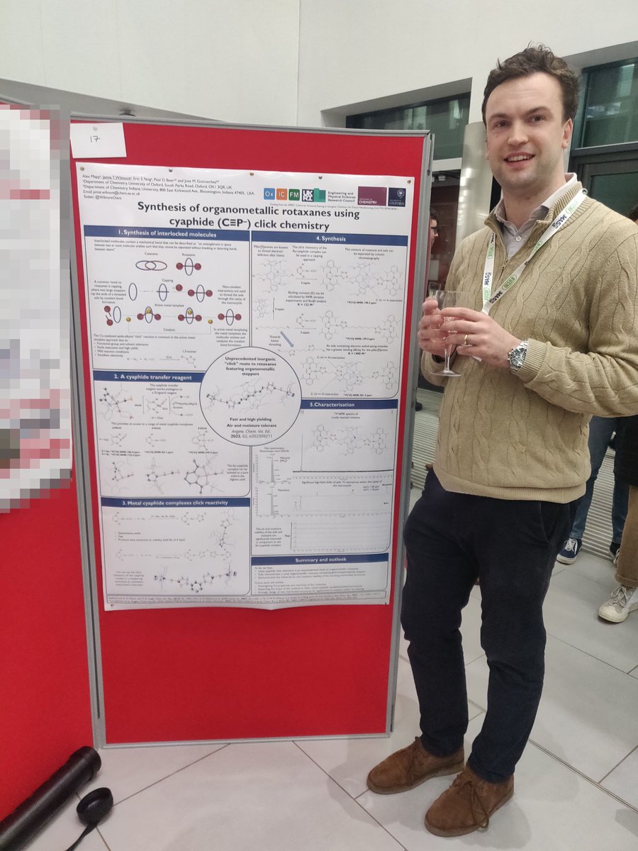 Jamie Wilmore (@wilmorechem) on Twitter photo A great few days in Birmingham for <a href="/MASC_2023/">MASC2023 Birmingham</a>! Fantastic to see many new and familiar faces and to share some of our inorganic rotaxanes from our groups's collaboration <a href="/GoicoecheaGroup/">Goicoechea Group</a> <a href="/AlexMapp_Chem/">Alex Mapp</a> with the supramolecular community. All the details at onlinelibrary.wiley.com/doi/10.1002/an… A great few days in Birmingham for <a href="/MASC_2023/">MASC2023 Birmingham</a>! Fantastic to see many new and familiar faces and to share some of our inorganic rotaxanes from our groups's collaboration <a href="/GoicoecheaGroup/">Goicoechea Group</a> <a href="/AlexMapp_Chem/">Alex Mapp</a> with the supramolecular community. All the details at onlinelibrary.wiley.com/doi/10.1002/an…