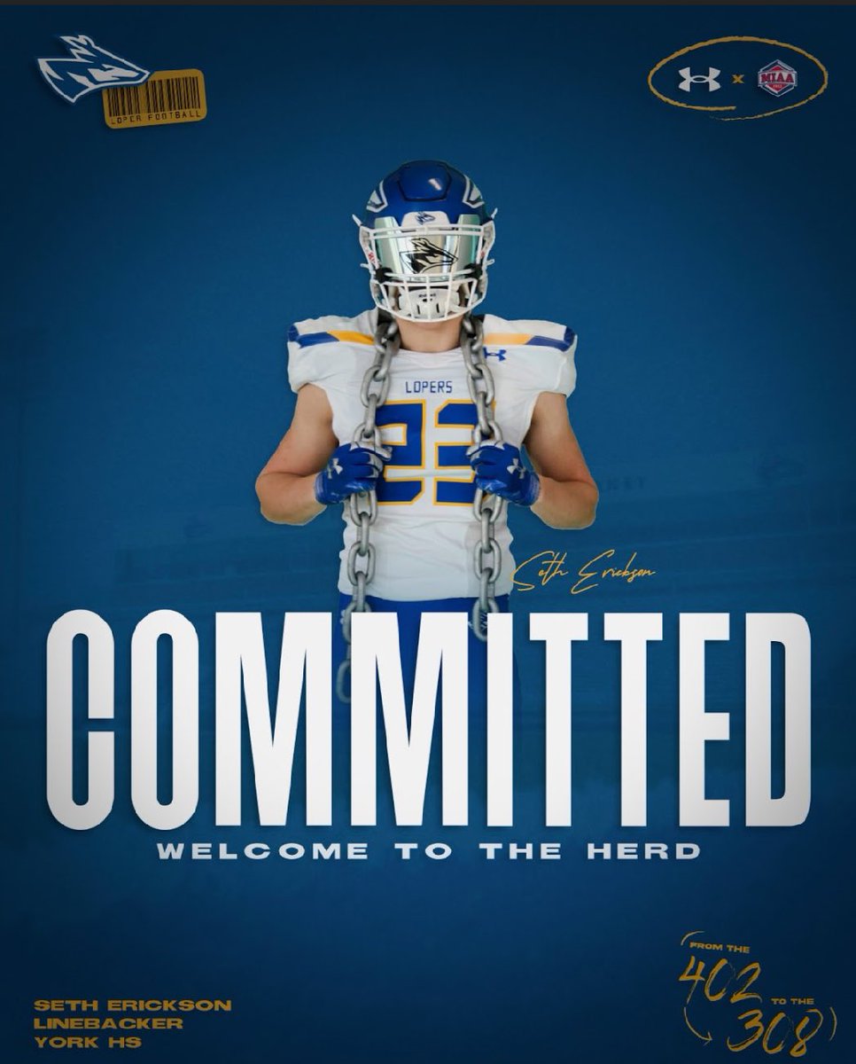 Excited for the next chapter.
Committed❕
#DDT 
<a href="/CoachRHeld/">Ryan Held</a> <a href="/TheGodfather_O/">Coach Jesse Ornelas Sr.</a> <a href="/ChaosTempo/">Tim Schaffner</a> <a href="/UNK_Football/">UNK Football</a>