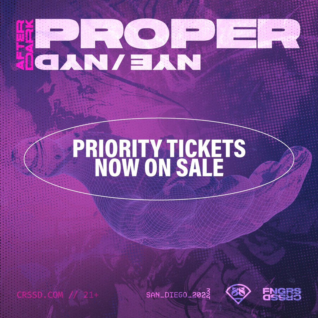 Priority tickets for #ProperAfterDark are NOW OPEN! 🧬 *Two-Day Pass Holders: use the EMAIL associated with your Proper ticket purchase as your access code. Only two-day passes purchased via showclix are eligible for presale access. TICKETS: propernye.com/afterdark/