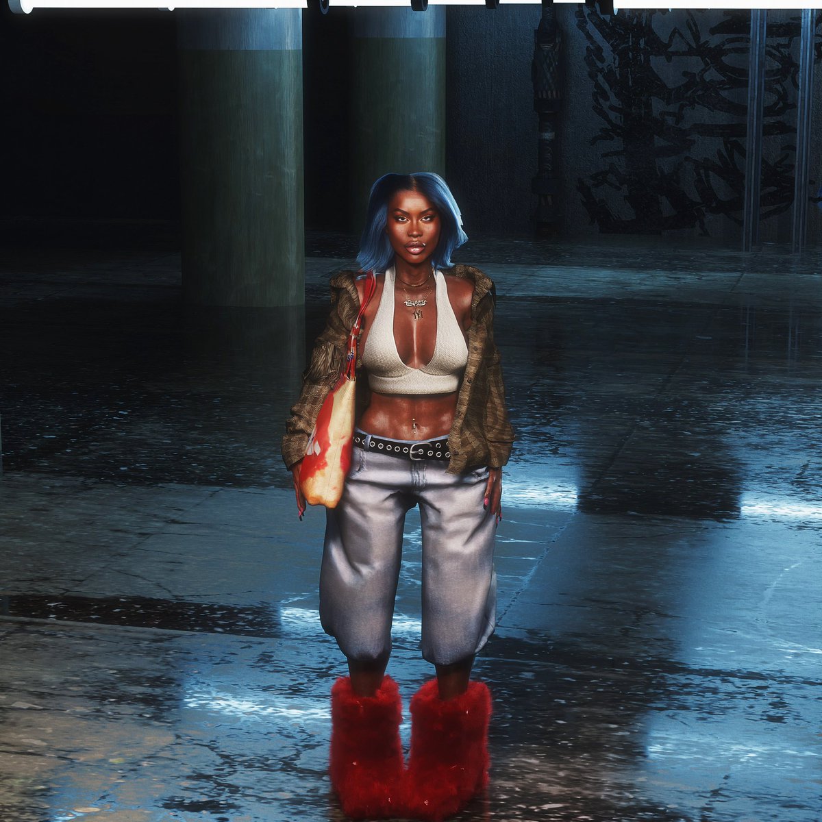 CocoElleann's tweet image. yes video games need to be improved but it starts at the source. The programs used to make characters, the default is white. I get my characters to look this way by constantly editing textures, sculpting, making assets to add to them. Basically, hire black artist!