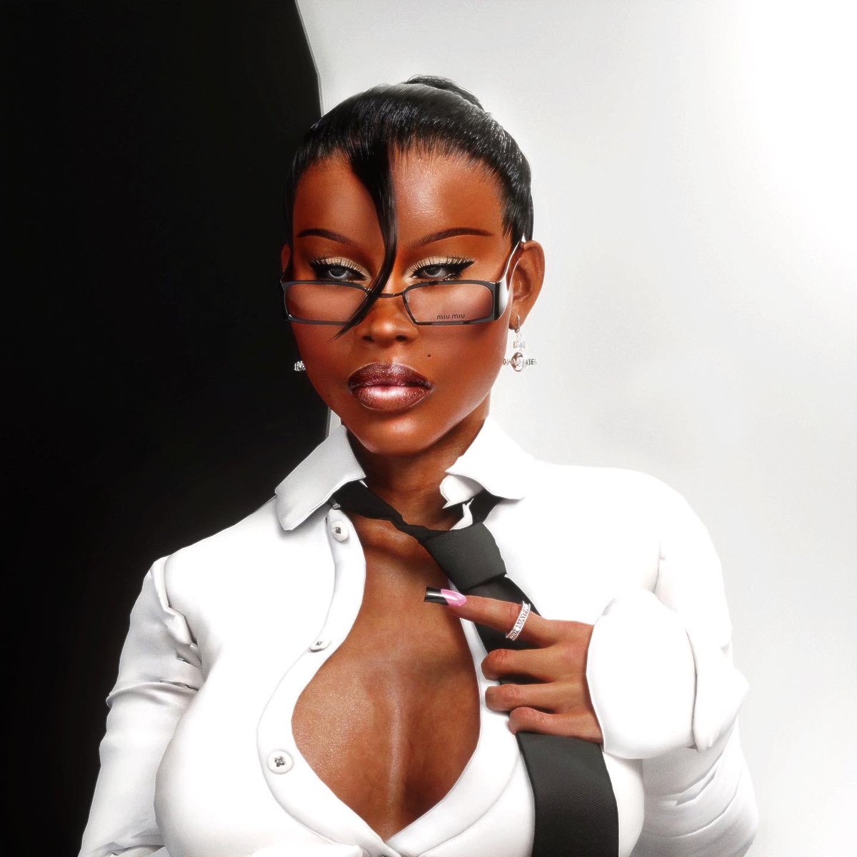 CocoElleann's tweet image. yes video games need to be improved but it starts at the source. The programs used to make characters, the default is white. I get my characters to look this way by constantly editing textures, sculpting, making assets to add to them. Basically, hire black artist!