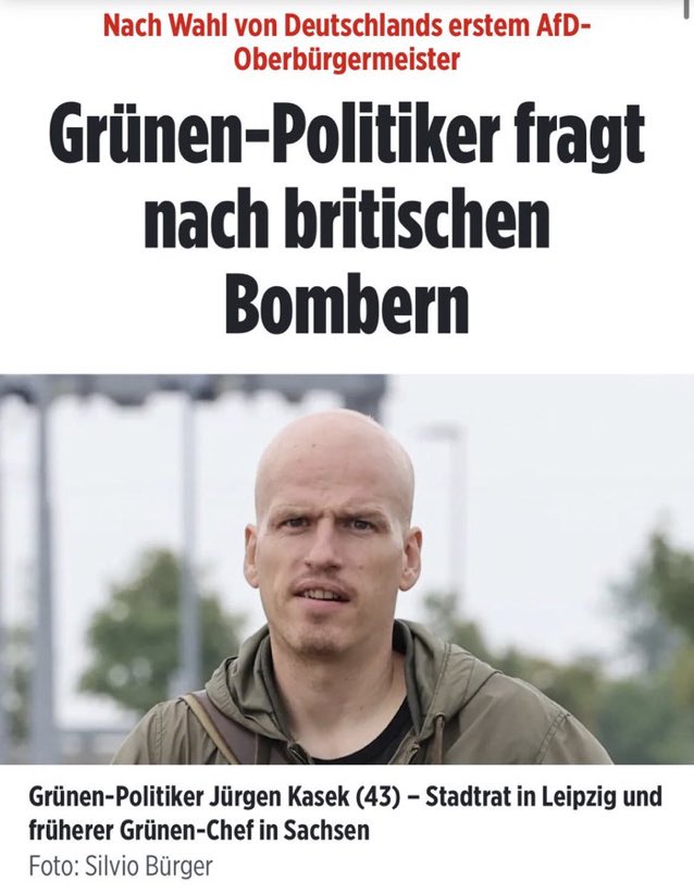 alpenmaster's tweet photo. Dieser feine grüne Stadtrat wünscht sich britische Bomber über #Pirna. Was für ein faschistisches Gedankengut. https://t.co/ZJDgzH3O0K