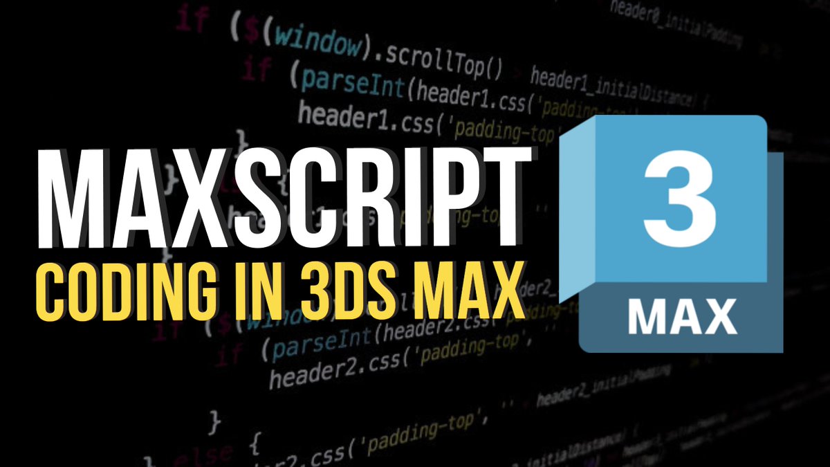 BahramiShirzad's tweet image. In this tutorial sponsored by @Autodesk , I'm demonstrating the different options to develop scripts, tools and plugins in 3Ds Max mainly focusing on Maxscript.
Tutorial Link: youtu.be/Dz9i4y7NqW0
#AutodeskAd
#3dsmax #maxscript #python #development