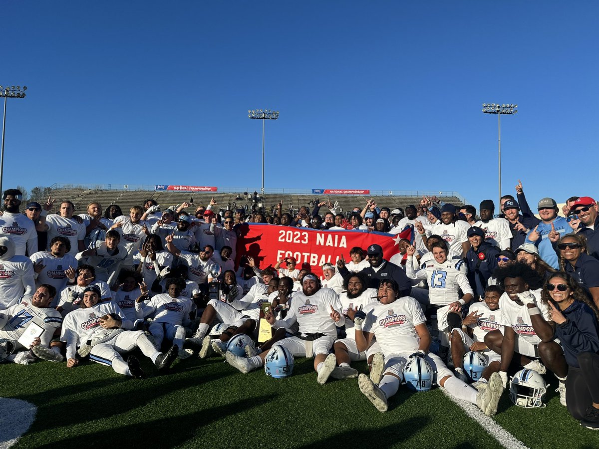 Your 2023 <a href="/NAIA/">NAIA</a> Football National Champions, <a href="/KeiserFootball/">Keiser Football</a>🏈🏆 

Final score: 31-21

#battlefortheredbanner