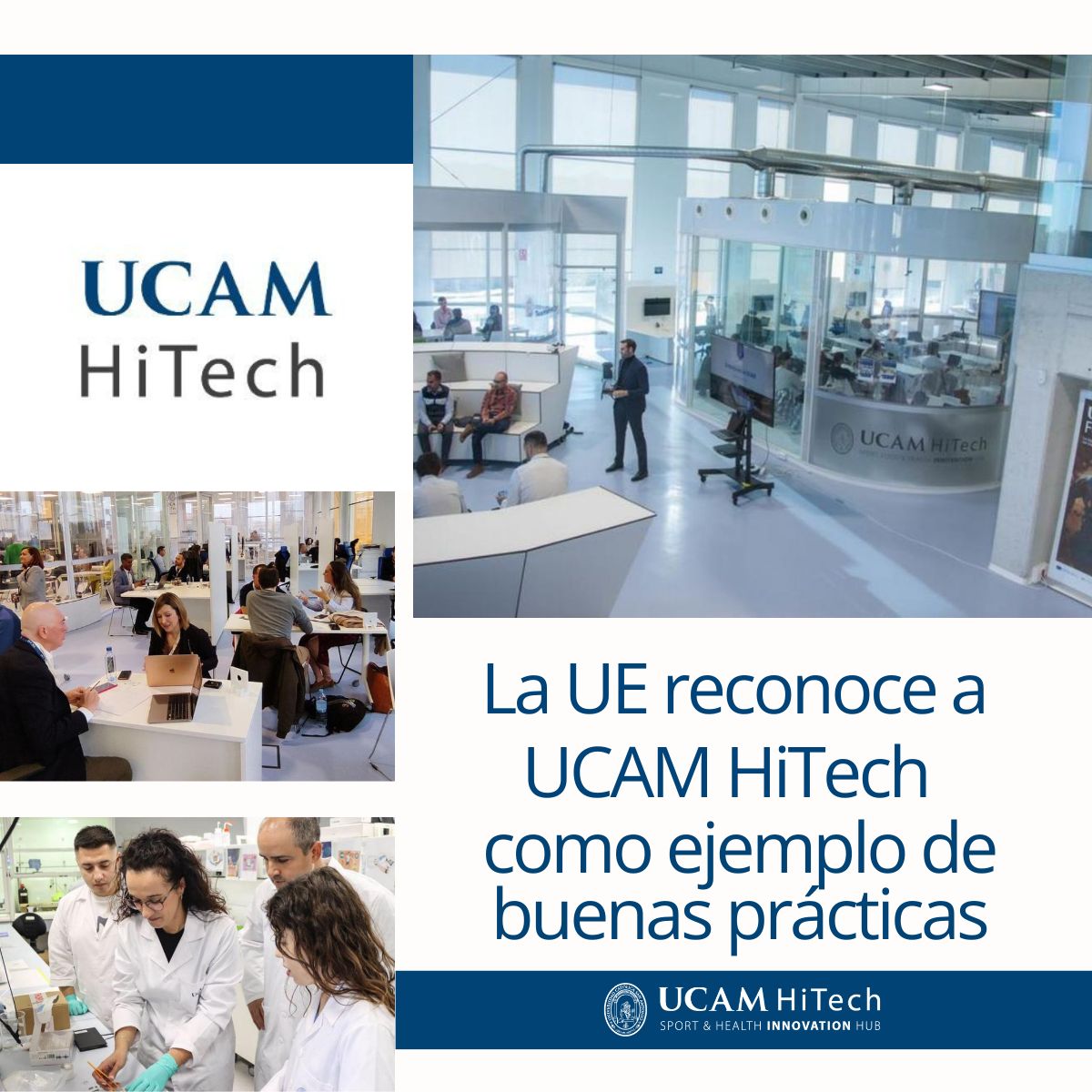 ✨ ¡UCAM HiTech reconocida por la Unión Europea! ✨ 🔍 Innovación que Marca la Diferencia: Queremos compartir con todos que UCAM HiTech, la incubadora de alta tecnología de la @UCAM ha sido distinguida por la Unión Europea como un ejemplo destacado de buenas prácticas. Este
