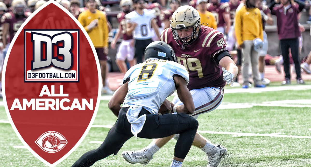 CORNGRATS to Cobber senior football defensive tackle Collin Thompson, who was named to the <a href="/d3football/">D3football.com</a> All-American Team. He becomes the 31st player in program history to earn All-American honors &amp; is the first since 2019.

details: bit.ly/3v8faeT