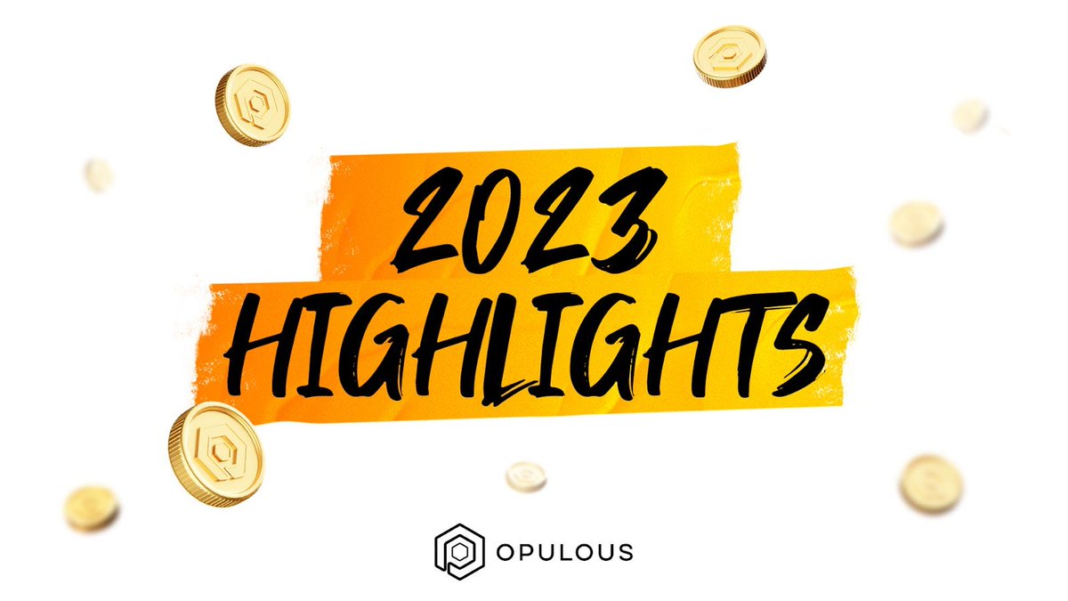 opulousapp's tweet image. 🎉 2023 HIGHLIGHTS

It’s been a fantastic year at Opulous, with countless milestones achieved.

Take a look back on some of the big highlights from 2023 with our amazing #OPULFAM community including…

🪙 OPUL Staking Pool
🎟️ Exciting Opulous Raffles
📣 New Artist Announcements…