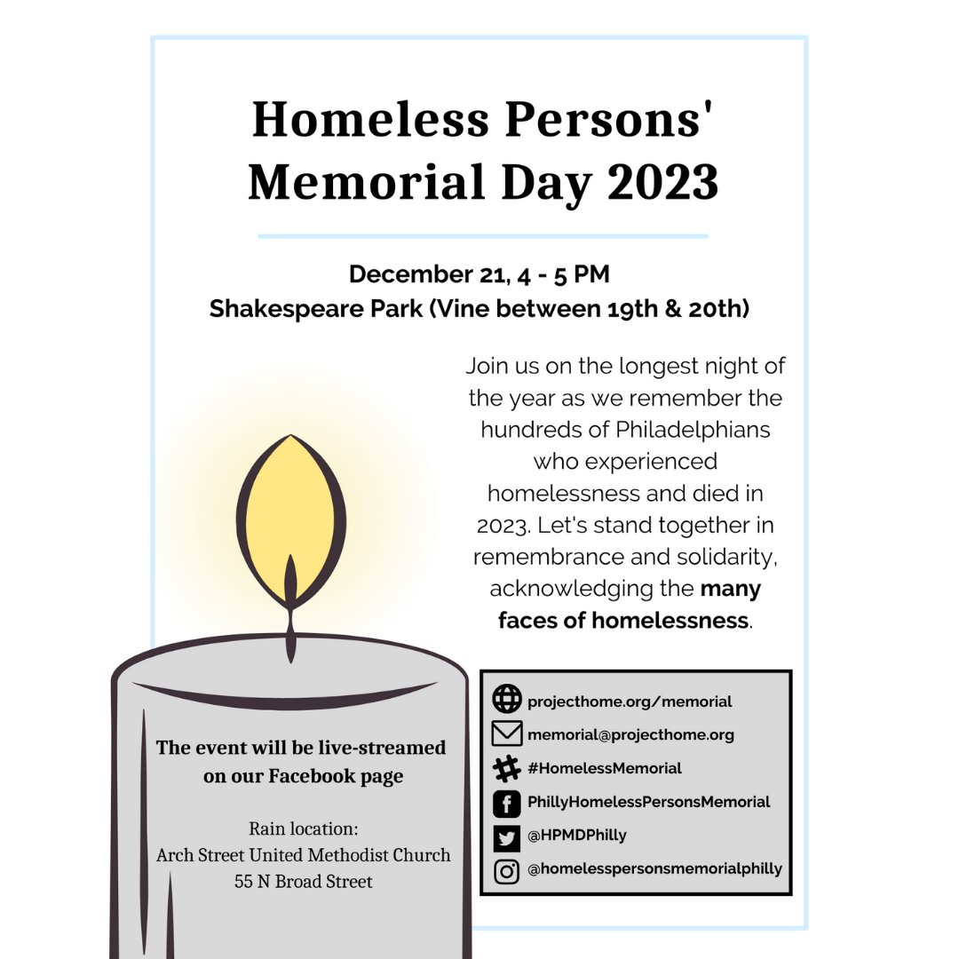 Every winter solstice, we gather to honor those who have passed away and experienced homelessness during their lifetime.
Join us as we stand together in remembrance and solidarity, acknowledging the many faces of homelessness.

📍12/21, 4-5pm @ Shakespeare Park
#HomelessMemorial