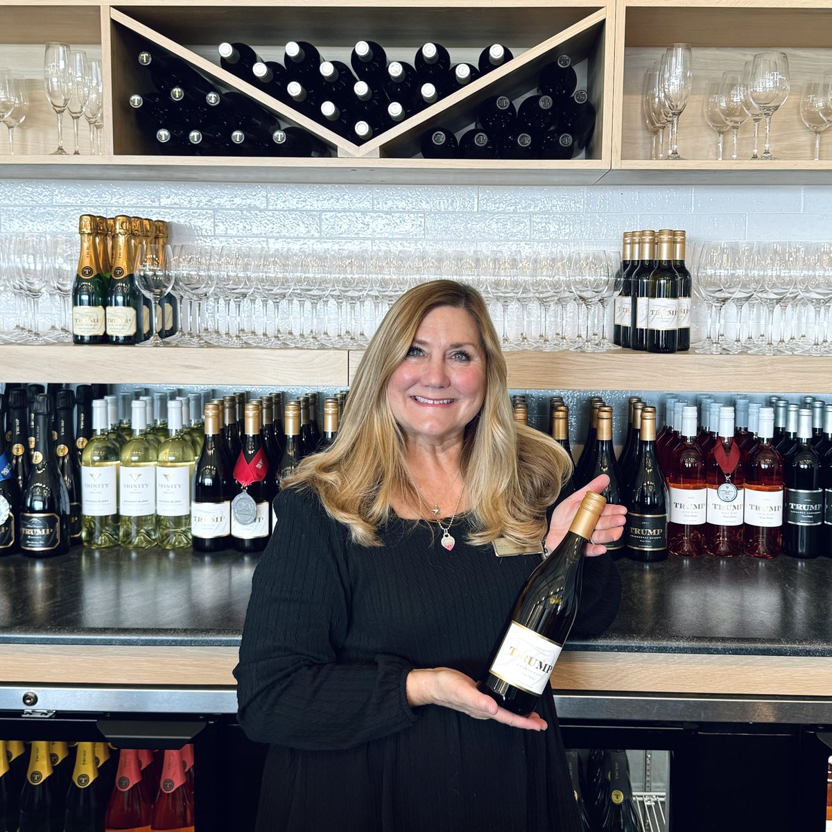 Today's staff pick is from Tasting Room Associate, Judy! Our Chardonnay is a delightful blend of refreshing crispness and velvety creaminess. Boasting with notes of citrus, green apple, white peach, and a touch of vanilla!

#TrumpWinery #NeverSettle #StaffPick #WhiteWine