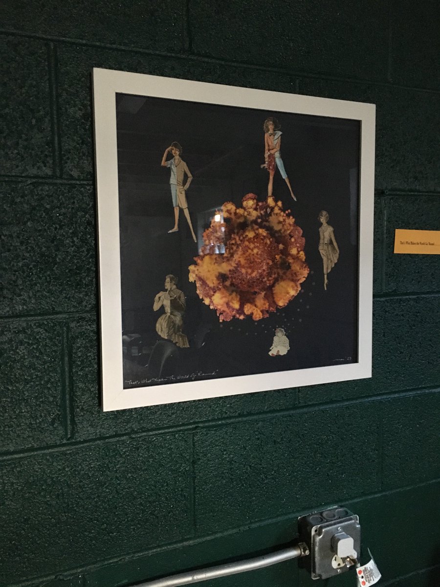 😊 Been over to #SoAndSoBooks to switch out my #work for <a href="/redbudwriting/">Redbud Writing Project</a>’s space in #downtownRaleigh 📚 Thinking this handful will be up for the next 3 months or so! 🎨🎨🎨

#mixedmedia #collage