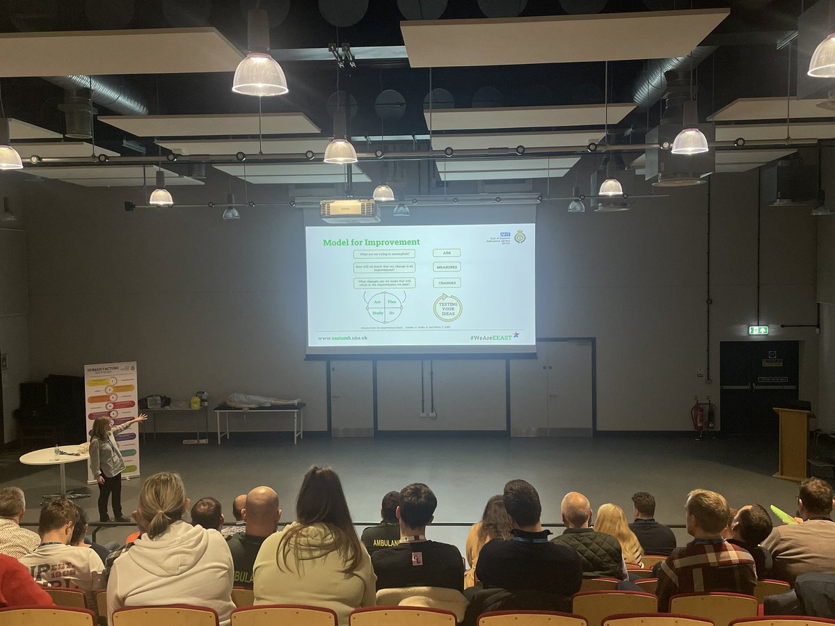 The first <a href="/EastEnglandAmb/">EEAST Ambulance Service</a> T&amp;E CPD day was a success! Inspirational speakers talking about the future of VR, recognising ADHD, assessing black and brown skin, ECGs-adapting our teaching methods, QI and COP. Thanks to all involved helping me to organise! <a href="/EEAST_Education/">EEAST Education</a>