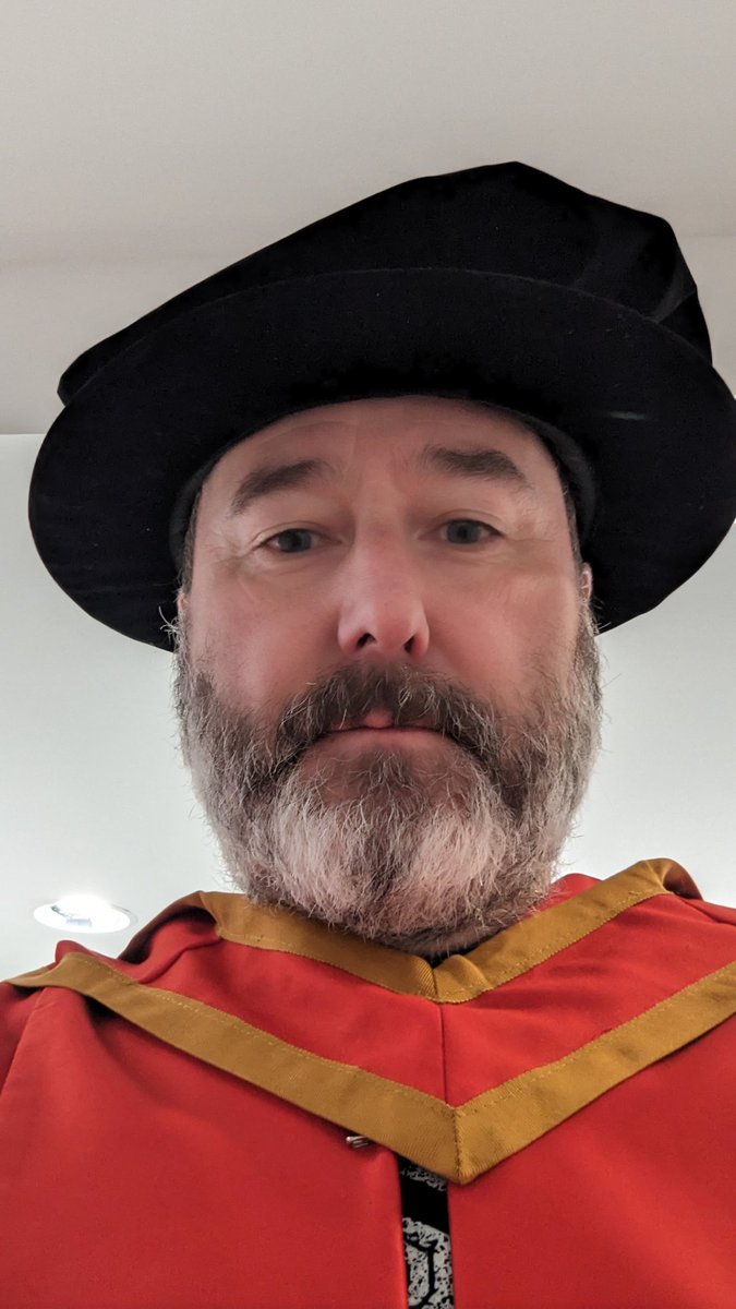 25 years working as an academic in Ulster University, started on the 16th Dec, and 17 years today since I graduated at Doctor. Still not fussed on the hat!