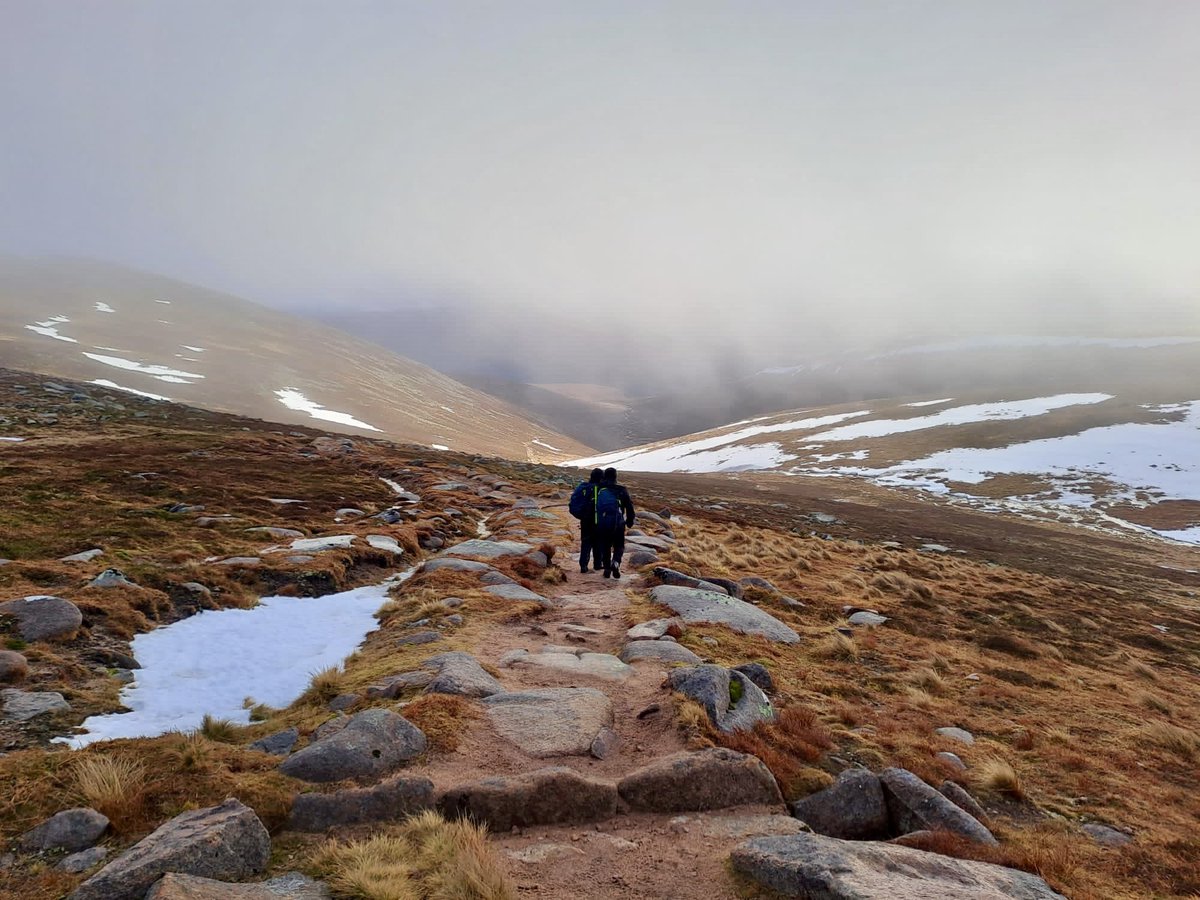 Thank you to Lisa and Michael who joined Edd up on Lochnagar today, our last guided walk of the year! 😊

A lot of snow stripped from the hill but it will soon return at the end of the week ❄️❄️❄️❄️❄️❄️❄️❄️❄️❄️❄️

Be prepared for winter in the hills 👍⛏️❄️ 

#ThinkWinter