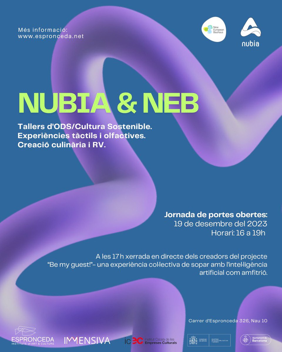 Estàs llest per a transformar el teu barri?

La teva visió pot ser l'espurna que encengui el canvi! Participa en la nostra iniciativa única on les teves idees cobren vida.

Més informació ://lnkd.in/gpMQy5Qb

#jornadadeportesobertes #neweuropeanbauhaus #culturasostenible