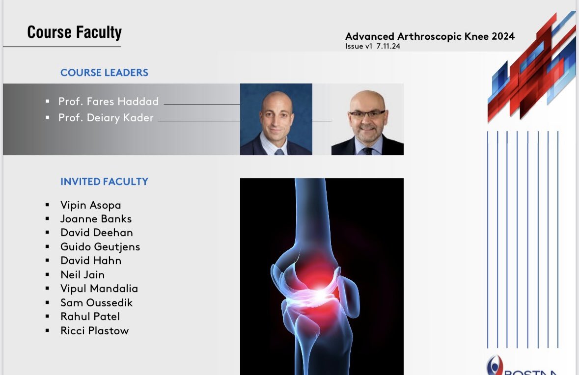BOSTAA (@bostaa_uk) on Twitter photo One month to go - limited spaces still available. Book now for your opportunity to learn from experts idslondonbooking.co.uk/bostaa-event-r… #AdvancedKneeCourse <a href="/DeiaryKader/">Professor Deiary Kader (Medical Doctor)</a> <a href="/drneiljain/">drneiljain</a> <a href="/vipin_asopa/">Vipin Asopa</a> <a href="/rahulsurgeon/">Rahul Patel</a> One month to go - limited spaces still available. Book now for your opportunity to learn from experts idslondonbooking.co.uk/bostaa-event-r… #AdvancedKneeCourse <a href="/DeiaryKader/">Professor Deiary Kader (Medical Doctor)</a> <a href="/drneiljain/">drneiljain</a> <a href="/vipin_asopa/">Vipin Asopa</a> <a href="/rahulsurgeon/">Rahul Patel</a>