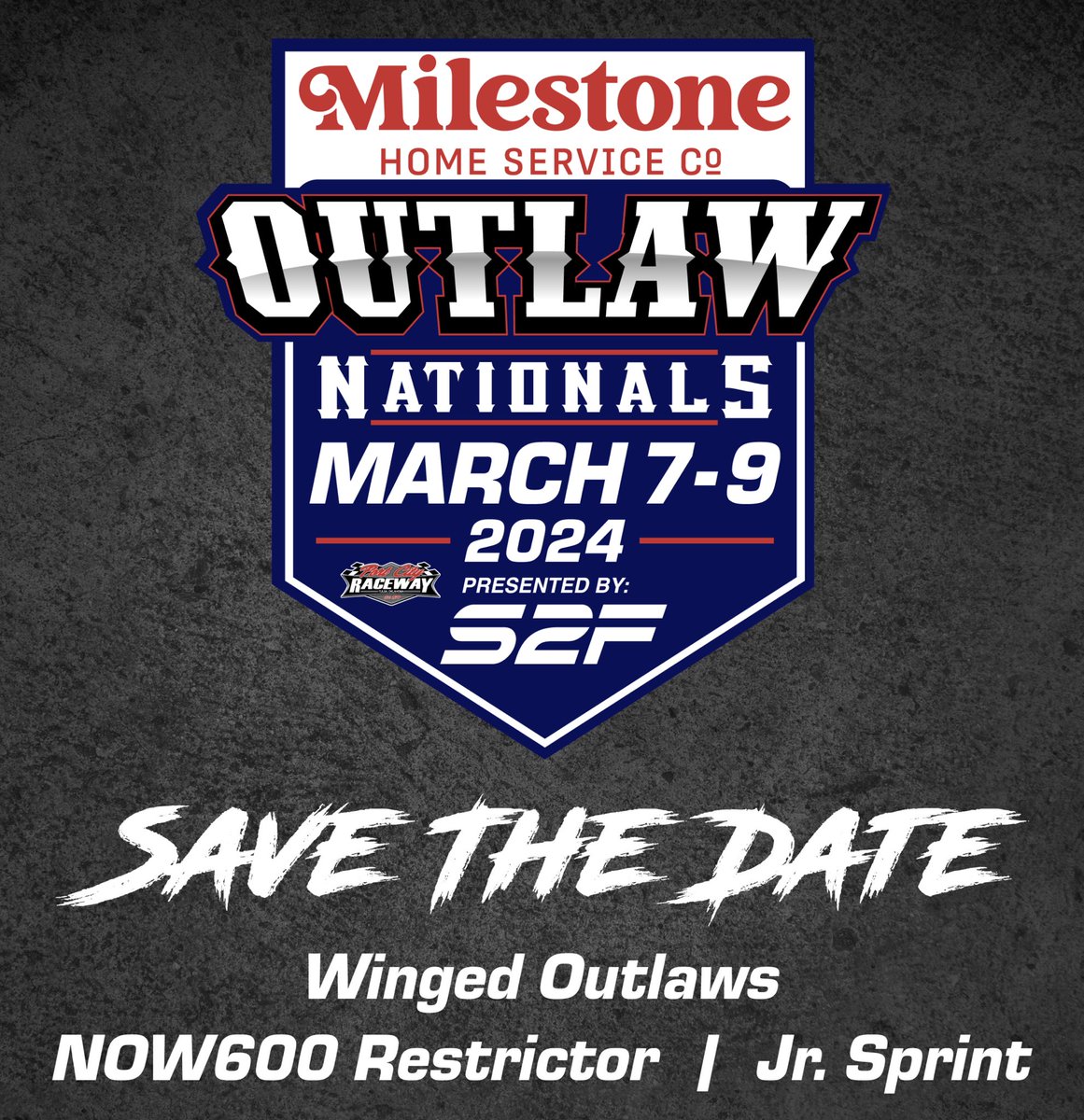 The 2024 Milestone Home Services Outlaw Nationals presented by Start2Finish is set for Port City Raceway on March 7-9! It will once again be a marquee event for Winged Outlaws, NOW600 Restrictors, and Jr. Sprints. More event information can be found at: portcityraceway.net/press/article/…