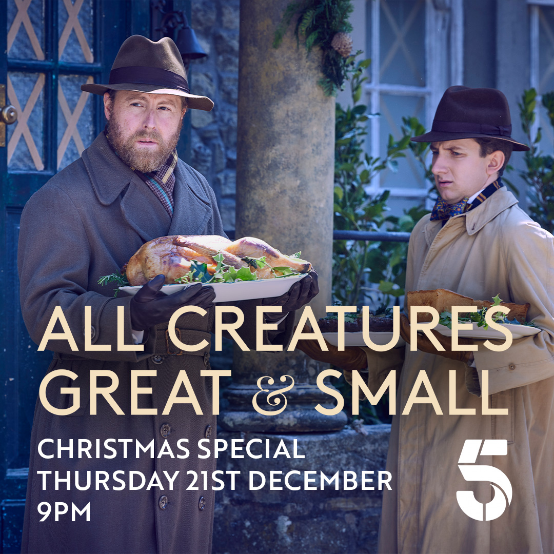 Excitement is high for the #AllCreaturesGreatAndSmall Christmas Special... Not long to wait now! #ACGAS Thursday 21st December | 9pm | @channel5_tv