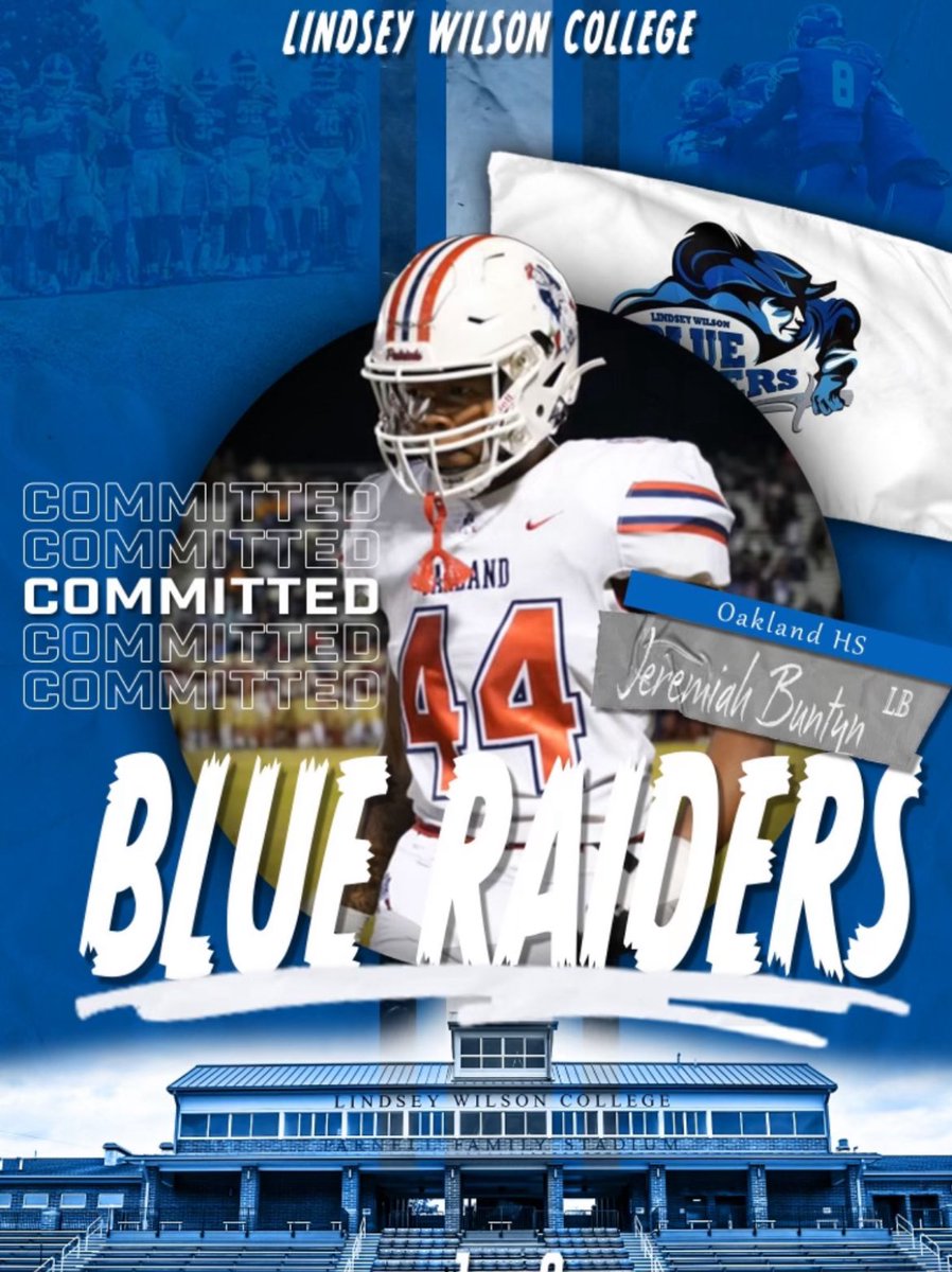 100% Committed Go Blue Raiders 🔵⚪️!! @CoachKleckler @LWC_Football @Marcus_B9 @Coach__Watson @OHSPatsFootball @Coach__Bj @CoachCreasy_OHS