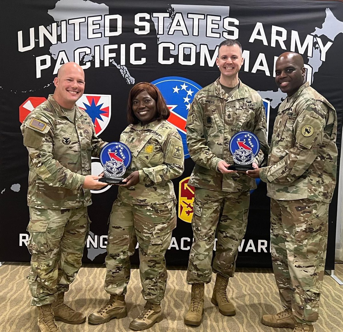 armyretention's tweet image. Last week, retention teams all throughout @USARPAC came together for this year’s annual training. 

Here&apos;s a look at some of our phenomenal teammates that briefed and provided training to the Career Counselors that work hard each and every day to support you! 

#ArmyRetention