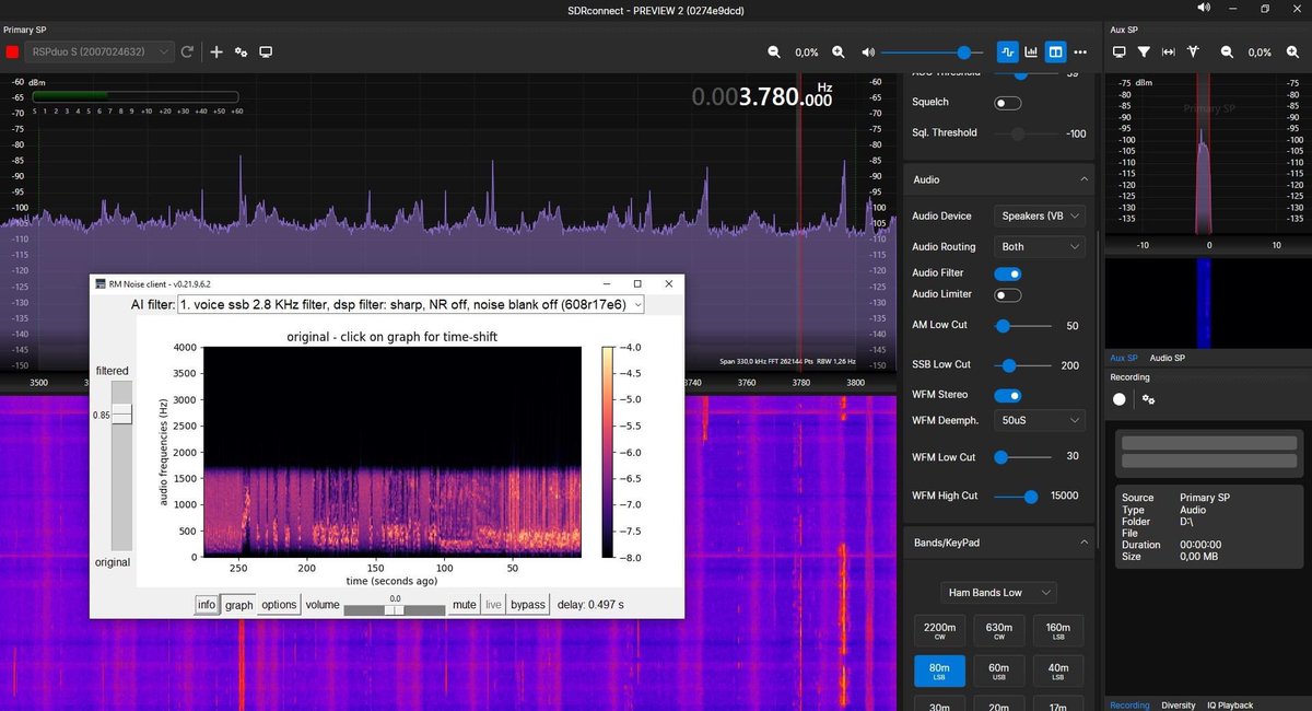 Experimenting with RM Noise for AI live noise suppression