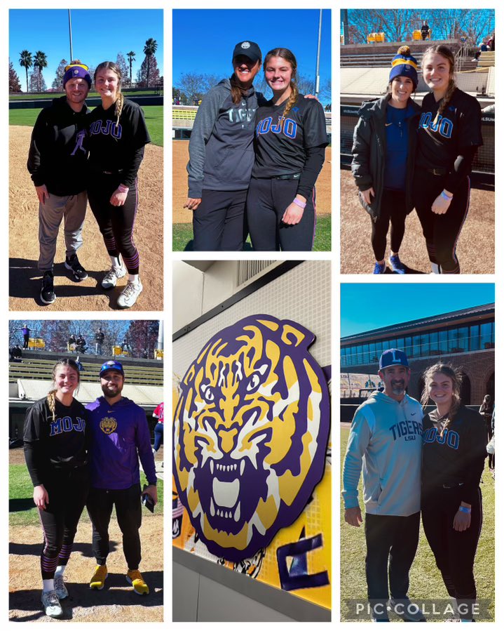 Fun weekend @LSUsoftball!! Thank you @BethTorina @HWDobson @CoachNealPT @LSU_SandraMoton @zjermain_15 for the great instruction and feedback. I really enjoyed it!! #GeauxTigers🐯