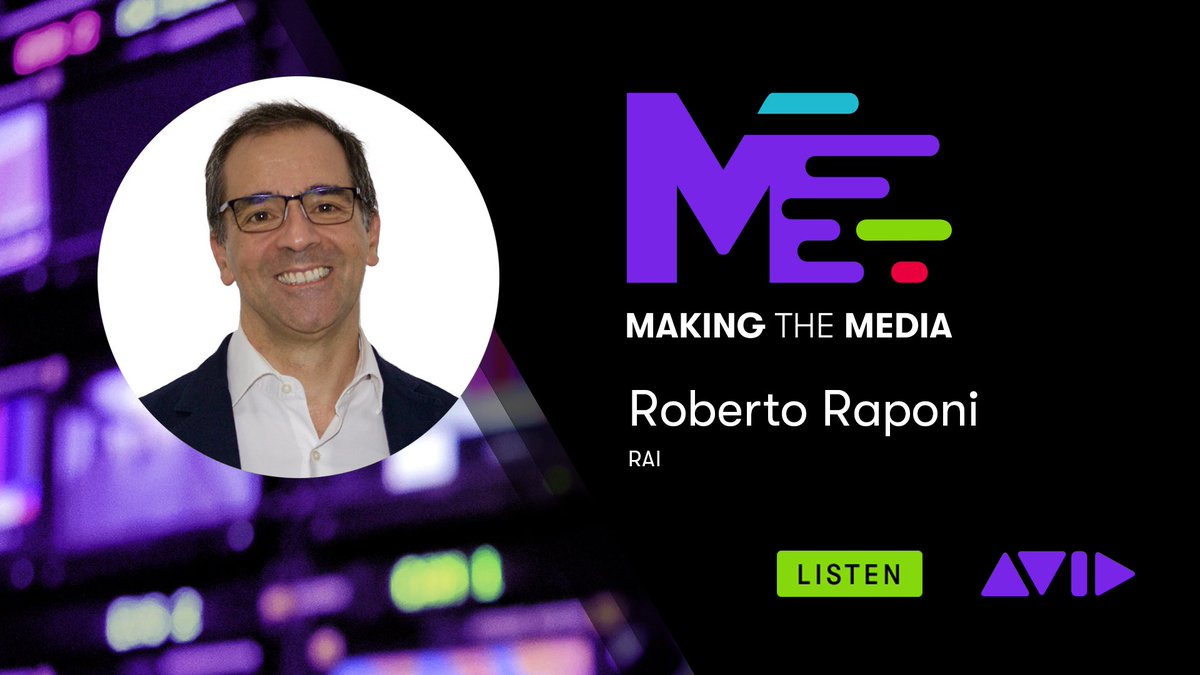 The final Making the Media Podcast of 2023 is out. Roberto Raponi from Italian broadcaster RAI shares his thoughts on assessing new and emerging technologies in the media landscape. 
👉🎧 pod.fo/e/20b9ff #avid #podcast #media