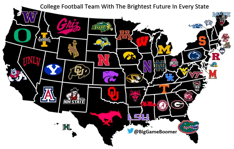 College Football Team With The Brightest Future In Every State
