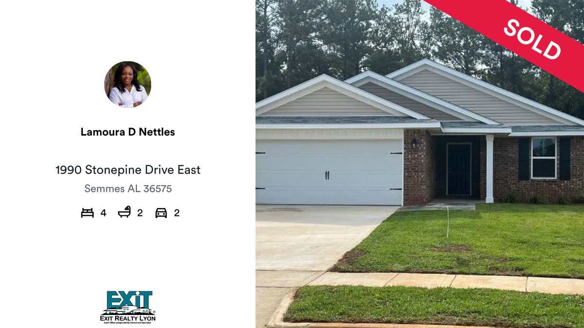 🛌 4 🛀 2 🚘 2
📍1990 Stonepine Drive East

CONGRATS on another successful sale with EXIT REALTY LYON!!! 
rma.reviews/2BtNsqh9P3lb