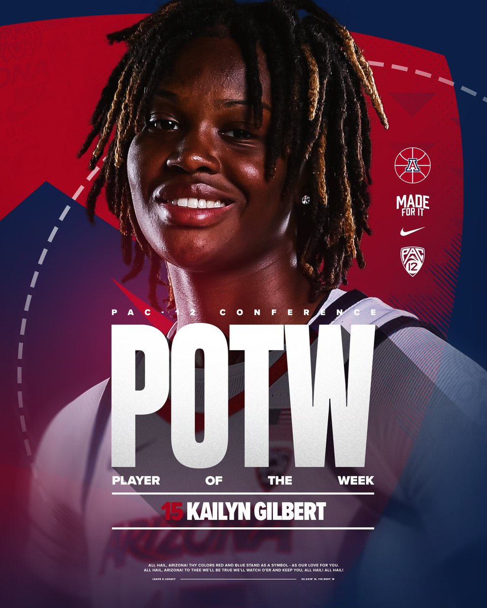 We see you, KG 👀 📰 arizonawildcats.com/PlayeroftheWeek #MadeForIt x #LeaveALegacy