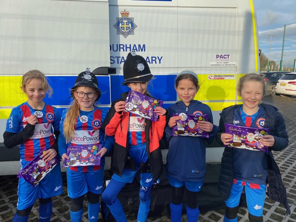 DurhamCityPolice (@durhamcitycops) on Twitter photo Thank you to <a href="/DurhamWFC/">Durham Women FC</a> for letting us come down to meet the next generation of football superstars playing in the <a href="/Katemlogistics/">Katem</a> cup. Thanks also to our local Durham City <a href="/Tesco/">Tesco</a> (and the #BigTesco) <a href="/coopuk/">Co-op</a> and #Spar in Willington/Crook and #BearBottom in <a href="/DurhamMarkets/">Durham Markets</a> 4 the 🎁 Thank you to <a href="/DurhamWFC/">Durham Women FC</a> for letting us come down to meet the next generation of football superstars playing in the <a href="/Katemlogistics/">Katem</a> cup. Thanks also to our local Durham City <a href="/Tesco/">Tesco</a> (and the #BigTesco) <a href="/coopuk/">Co-op</a> and #Spar in Willington/Crook and #BearBottom in <a href="/DurhamMarkets/">Durham Markets</a> 4 the 🎁