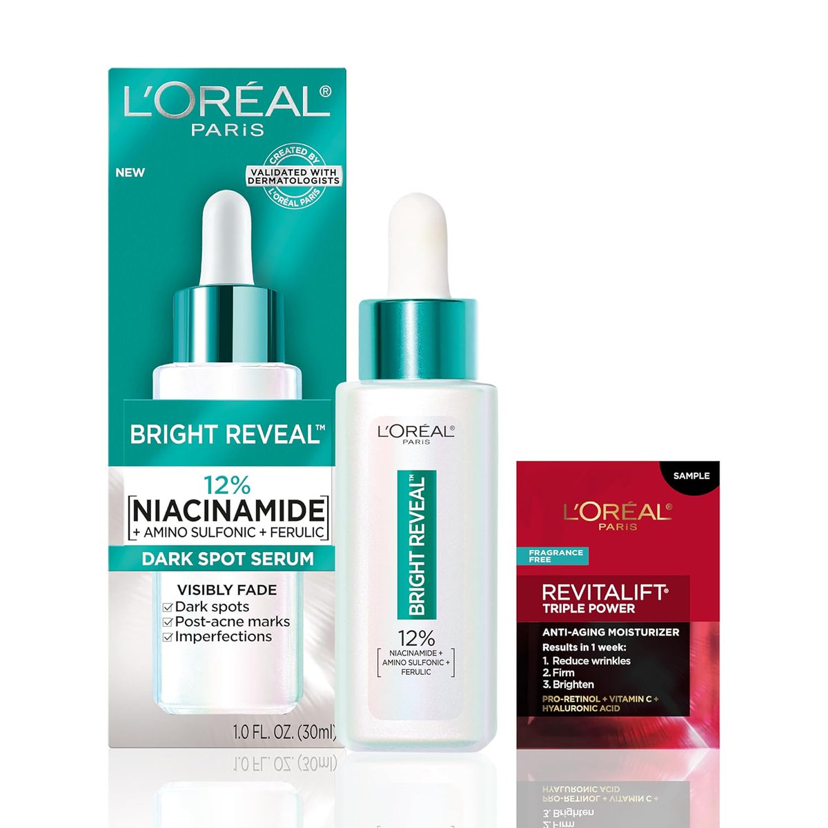 Cherelynn's tweet image. Have you tried this? L&apos;Oréal Paris  Bright Reveal 12% [Niacinamide + Amino Sulfonic + Ferulic] Dark Spot Serum?
I&apos;m always looking for a great drugstore skincare! Let me know your thoughts!
amzn.to/4894RGc
#BblogRT