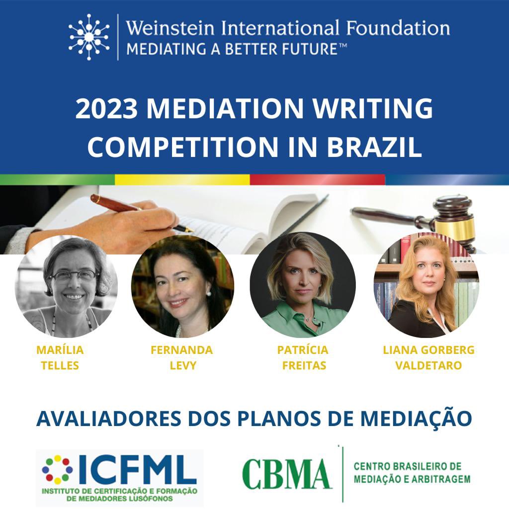 ICFMLMediation's tweet image. O ICFML agradece a inestimável colaboração dos avaliadores – membros certificados ICFML e profissionais de reconhecida capacitação técnica -, para seleção do plano de mediador vencedor da WIF Mediation Writing Competition, Edição 2023！

#icfml #mediacaodeconflitos #mediador