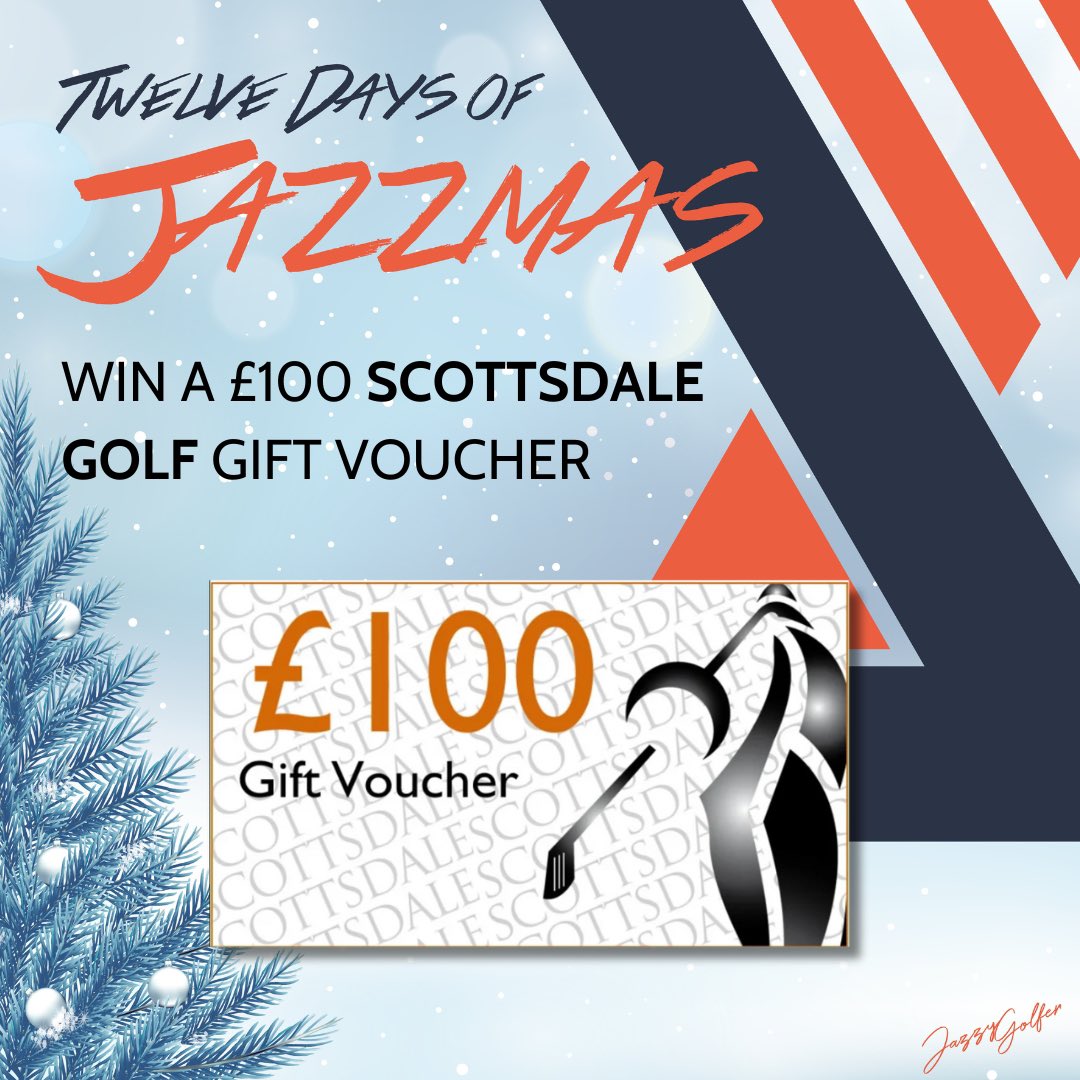 thejazzygolfer's tweet image. 🎄Day 4 brings a £100 Voucher to spend on whatever you want at Scottsdale Golf! 

To Enter:
1️⃣ Follow me &amp;amp; like this post
2️⃣ Retweet this
3️⃣ Bonus entry if you follow me on Instagram instagram.com/thejazzygolfer