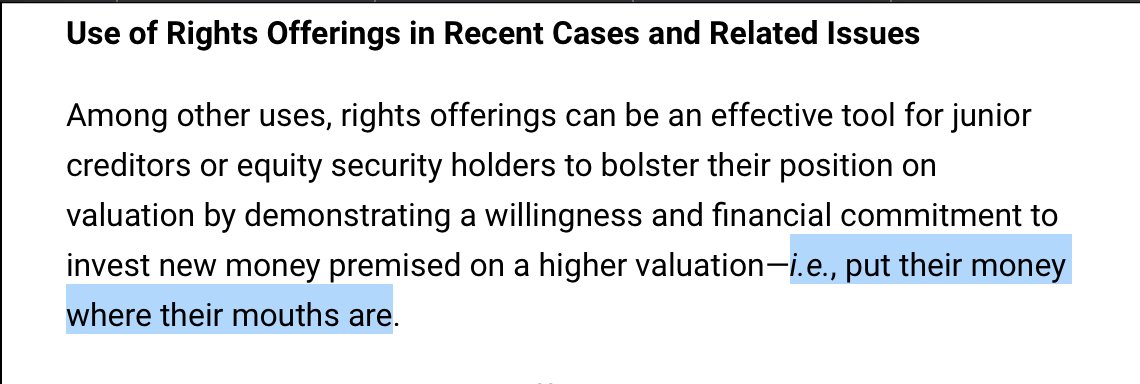 $BBBY 🤔
..NOLs and section 1145 rights offering.✅
..1145 Rights Offering means the rights offering for shares of New Common Stock to be conducted in reliance upon the exemption from registration.✅
..Put their money where their mouths are.😳

jonesday.com/en/insights/20…