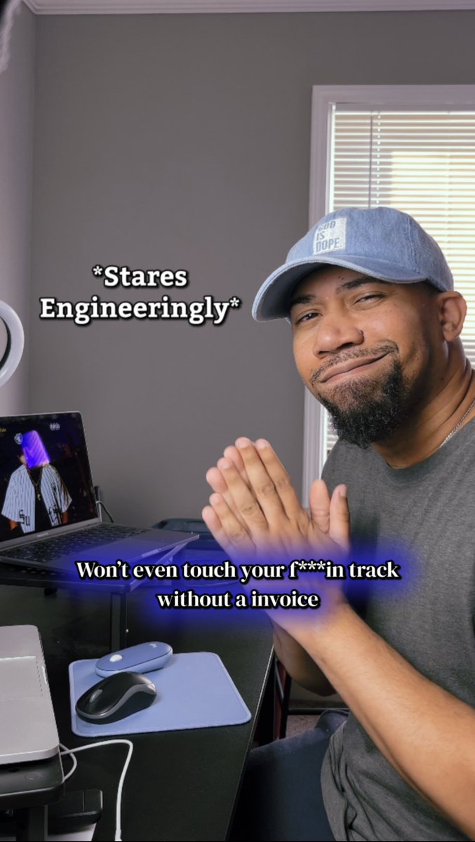 realJNolan's tweet image. Me: Won’t even touch your f*ckin’ track without a invoice 🧾 

Music Engineers: this 🥷🏽 spittin’
