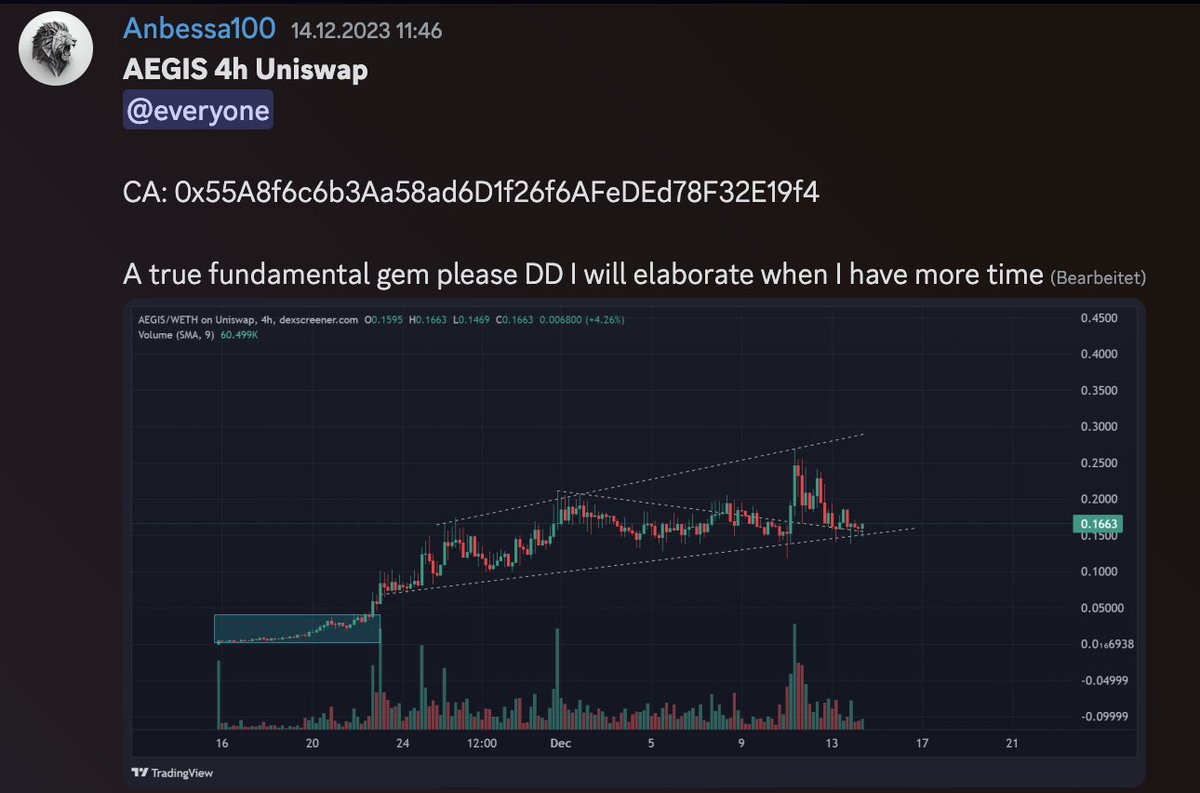 Anbessa100's tweet image. $AEGIS is a true #security token gem 💎

Up 2x since sharing this with frens, but still early. 
Going to accumulate moar the next days. 

 lion bags so pumpy few ..