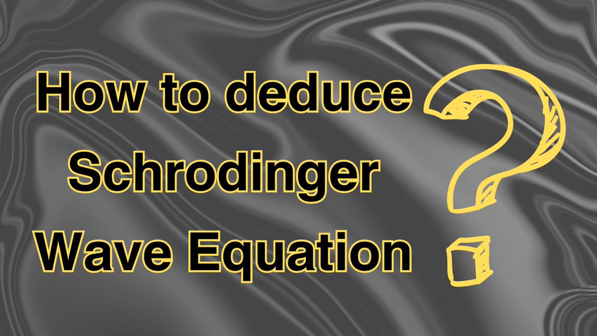 In this post, I will give arguments to explain why the Schrodinger equation has the form that it has. I will try to give enough mathematical details so that the reader can understand the argument easily. 1/29 #Physics #scicomm