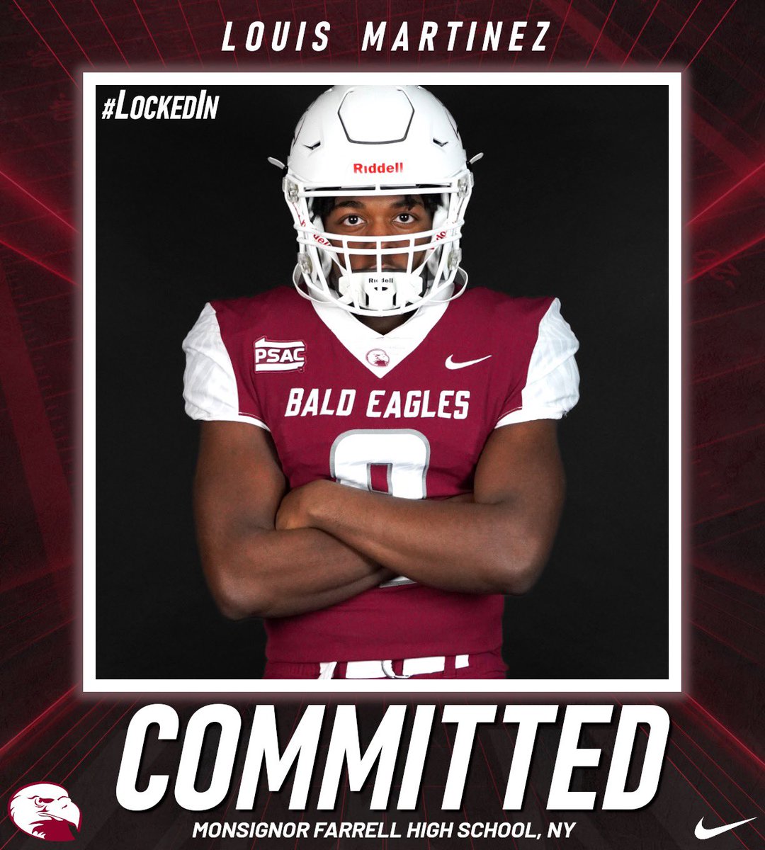 Louis Martinez ⭐️ (@loumartinez24) on Twitter photo Blessed to announce my commitment to Lock Haven University thank you to my coaches and family for supporting me ❤️!!!
<a href="/CoachMattSully/">Matt Sullivan</a> <a href="/Coach_Mul/">Dan Mulrooney</a> <a href="/Coach_CraigDL/">Rashad Craig</a> <a href="/CoachNVoorhees/">Nick Voorhees</a>
<a href="/MsgrFarrellFB/">Monsignor Farrell Football</a> <a href="/CoachParnese66/">Ted Parnese</a> Blessed to announce my commitment to Lock Haven University thank you to my coaches and family for supporting me ❤️!!!
<a href="/CoachMattSully/">Matt Sullivan</a> <a href="/Coach_Mul/">Dan Mulrooney</a> <a href="/Coach_CraigDL/">Rashad Craig</a> <a href="/CoachNVoorhees/">Nick Voorhees</a>
<a href="/MsgrFarrellFB/">Monsignor Farrell Football</a> <a href="/CoachParnese66/">Ted Parnese</a>