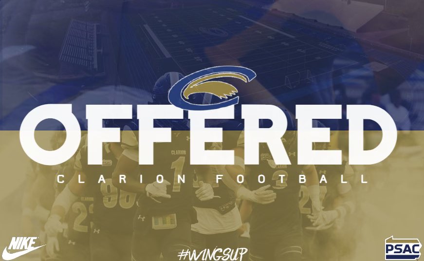 Jack Dendall (@dendall_jack) on Twitter photo After a great phone call from <a href="/vrizz52/">Vinnie Rizzo</a> I’m grateful to have received an offer from <a href="/ClarionFootball/">Clarion Football</a> After a great phone call from <a href="/vrizz52/">Vinnie Rizzo</a> I’m grateful to have received an offer from <a href="/ClarionFootball/">Clarion Football</a>