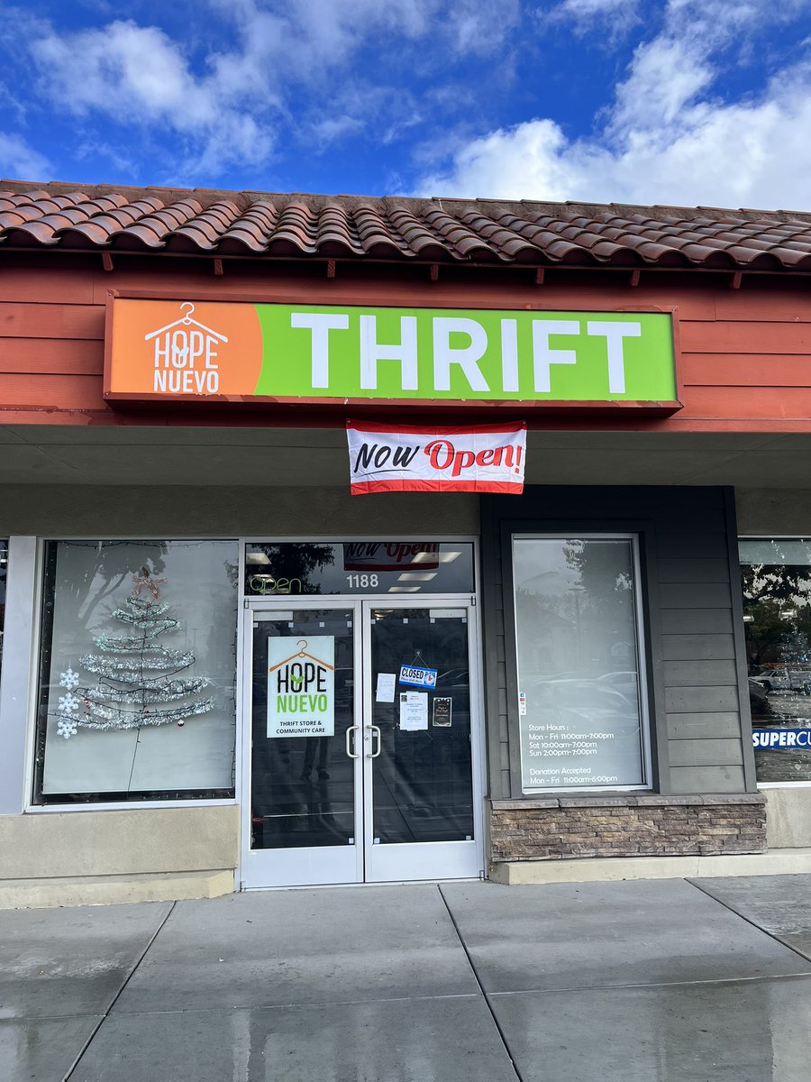Thank you Hope Nuevo Thrift for supporting our @BerryessaUSD students. The clothes and toys will be greatly appreciated by our families. #BUSDLeads #Pathwaytothefuture