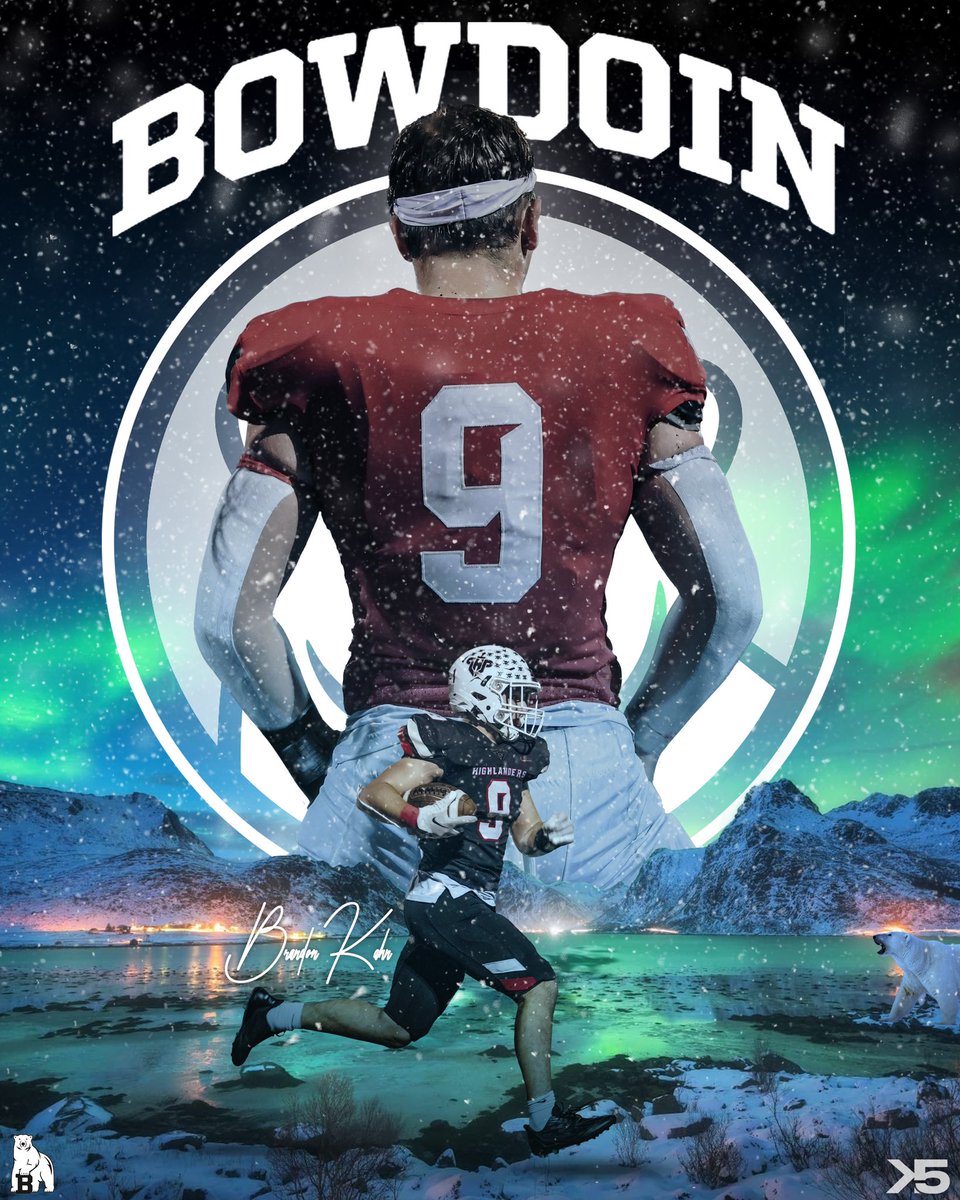 I’m excited to announce my commitment to further my academic and athletic career at Bowdoin College. Thank you to my family, friends, coaches, and teammates. A special thank you to @CoachBJHammer @mdeitrick44 and the @BowdoinFB family. Go Polar Bears 🐻‍❄️