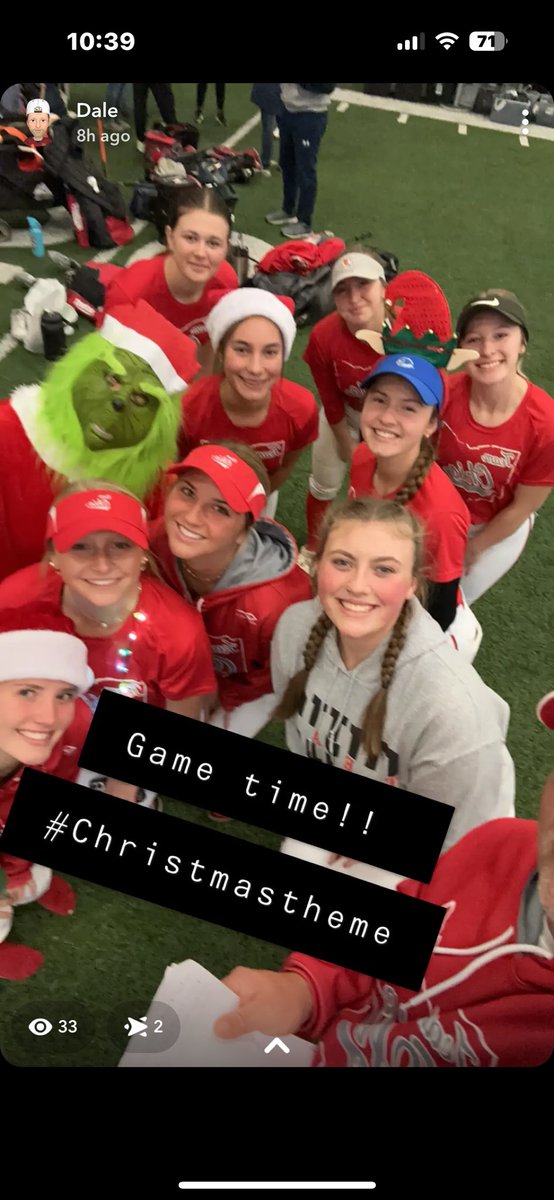 Fun day of softball yesterday @TiffinUSoftball #puttinginthework #Christmasfun