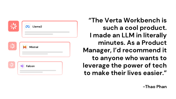 "I made an LLM in literally minutes. Such cool technology!" - Thao Phan 

Sign up for our next workshop: hubs.li/Q02dkjTw0