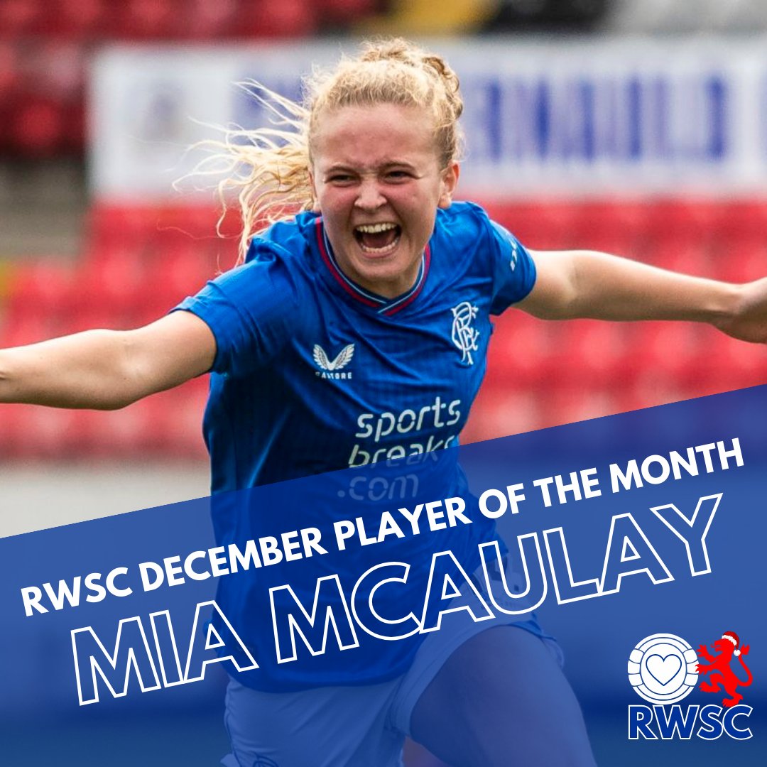 Our members have voted @miamcaulay3 as our December player of the month! Congratulations Mia on an outstanding season so far 💙 

#YoungTeam #RWSCPOTM