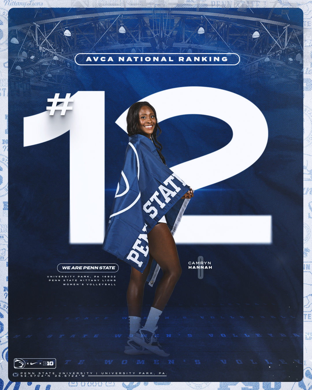 Ranked 𝟭𝟰 as we head to the @NCAAVolleyball Tournament! #WeAre 🔵⚪️