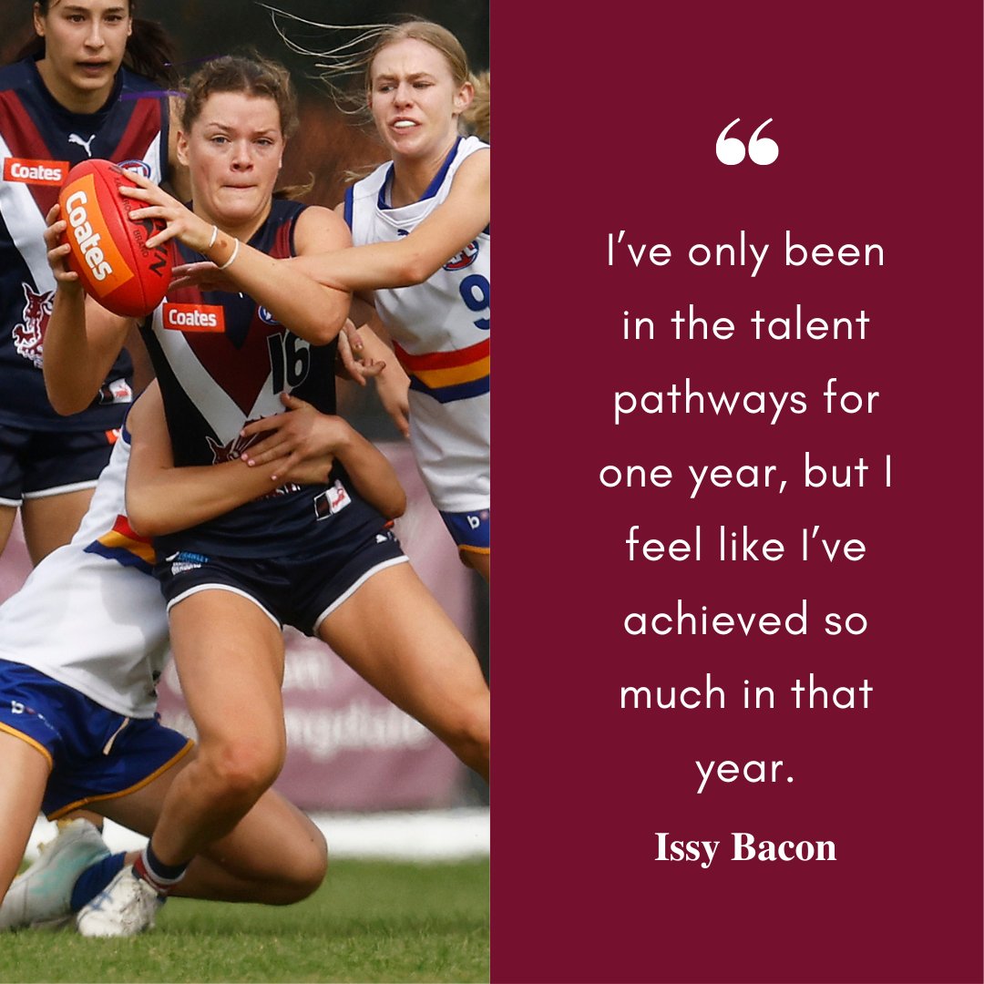 It's Tiger Time for Issy Bacon 🐯

I sat down with the <a href="/RichmondWomens/">RichmondW 🐯</a> draftee to talk about her rapid rise, journey in the elite pathways and choosing footy over basketball: bit.ly/BaconFeature

#AFLWDraft