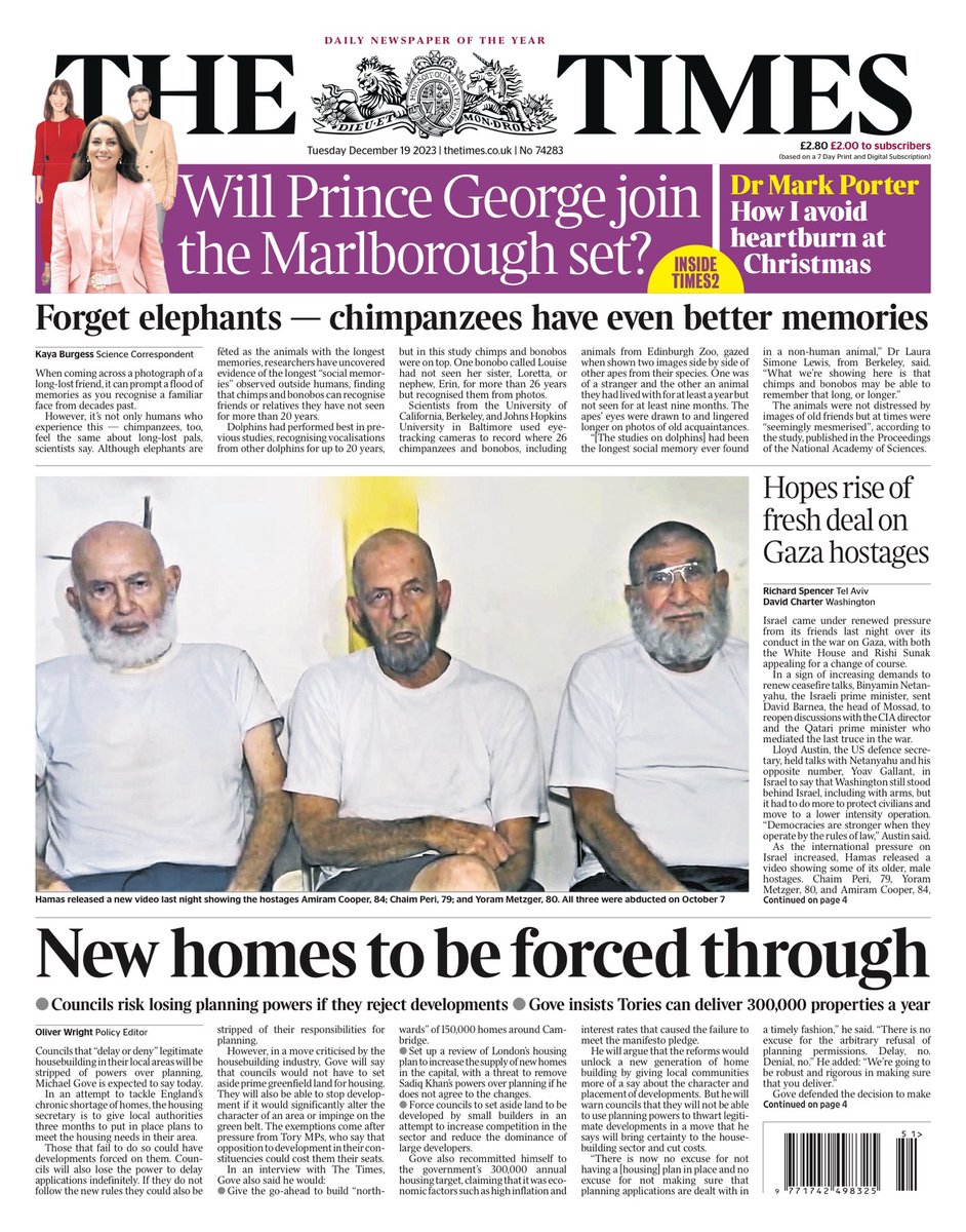 TIMES: New homes to be forced through #TomorrowsPapersToday