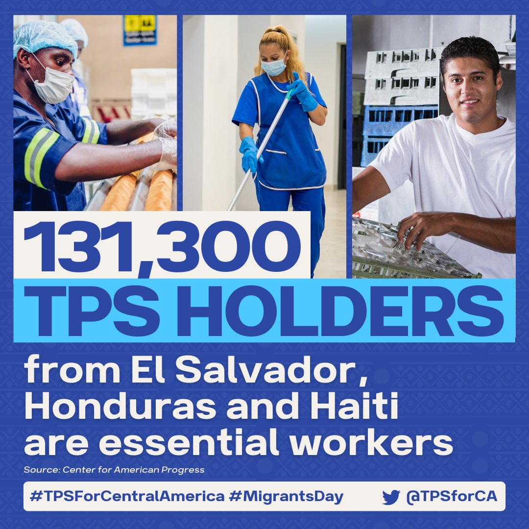 #InternationalMigrantsDay is an opportunity to affirm our commitment to protect the human rights of migrants and recognize their important contributions to our societies. Join us in demanding that @POTUS and @SecMayorkas enact #TPSJustice. #TPS4CentralAmerica