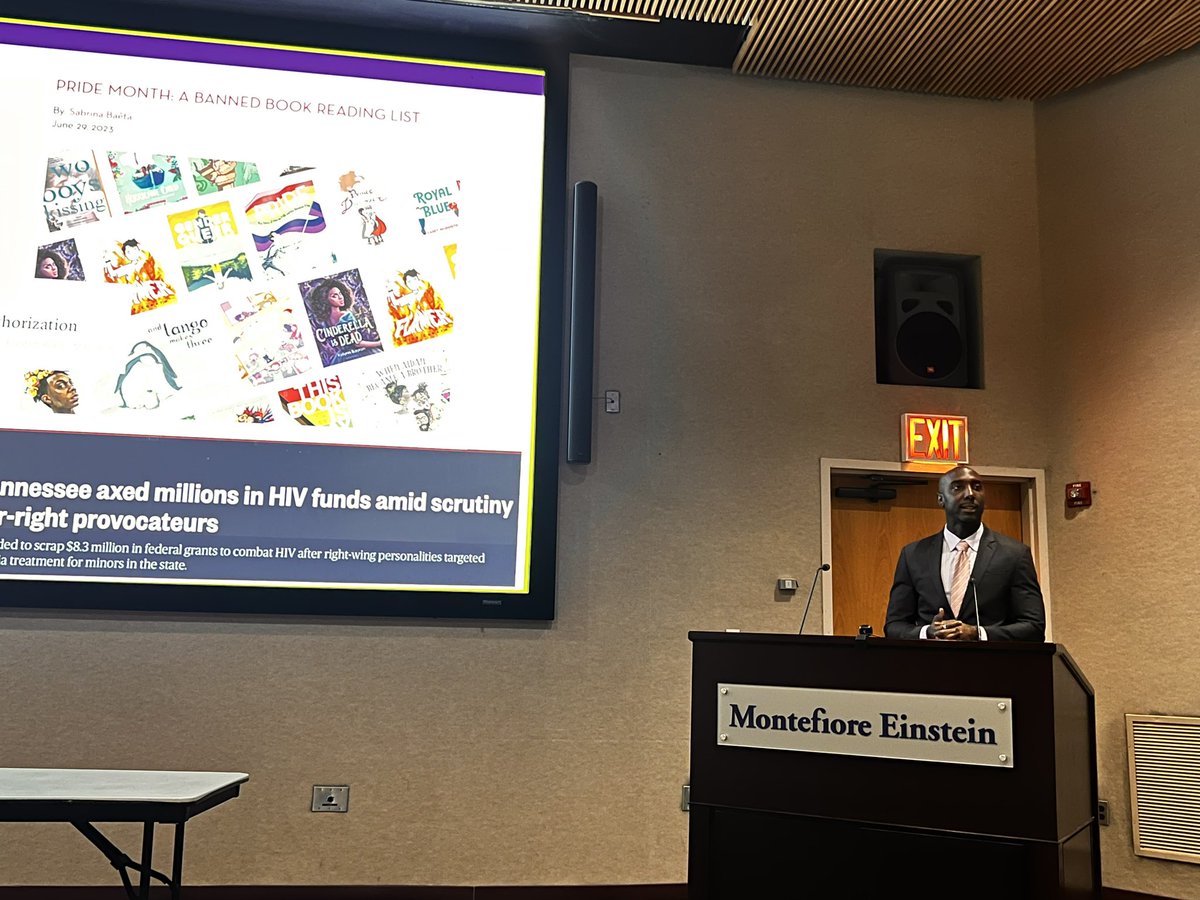 Had a wonderful time visiting @MontefioreID for Grand Rounds last week to discuss HIV, health equity, and our work @NYUGSOM_ID and @BellevueHosp. Thank you for the invitation and was inspired by all the great work my colleagues in the Bronx are doing ❤️🙌🏾🙏🏾